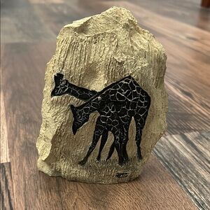 Giraffe Stone Decor